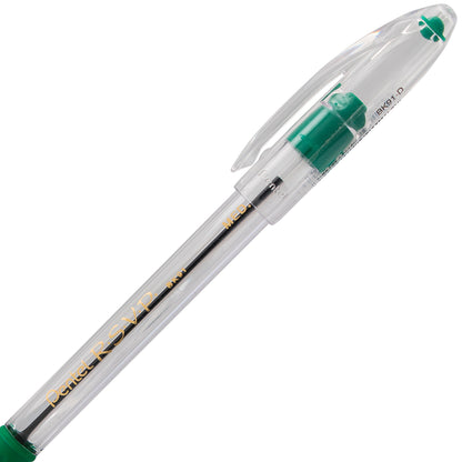 RSVP Ballpoint Pen, (1.0mm) Medium Line, Green Ink (BK91-D)