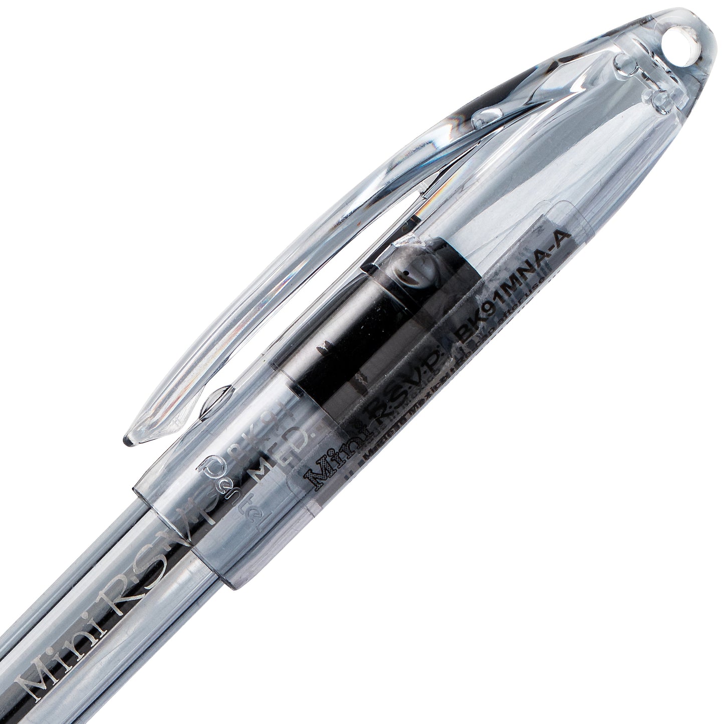 RSVP Mini Ballpoint Pen, (1.0mm) Medium Line, Black Ink (BK91MNA-A)