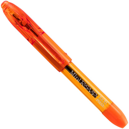 RSVP Mini Ballpoint Pen, (1.0mm) Medium Line, Orange Ink (BK91MNF-F)