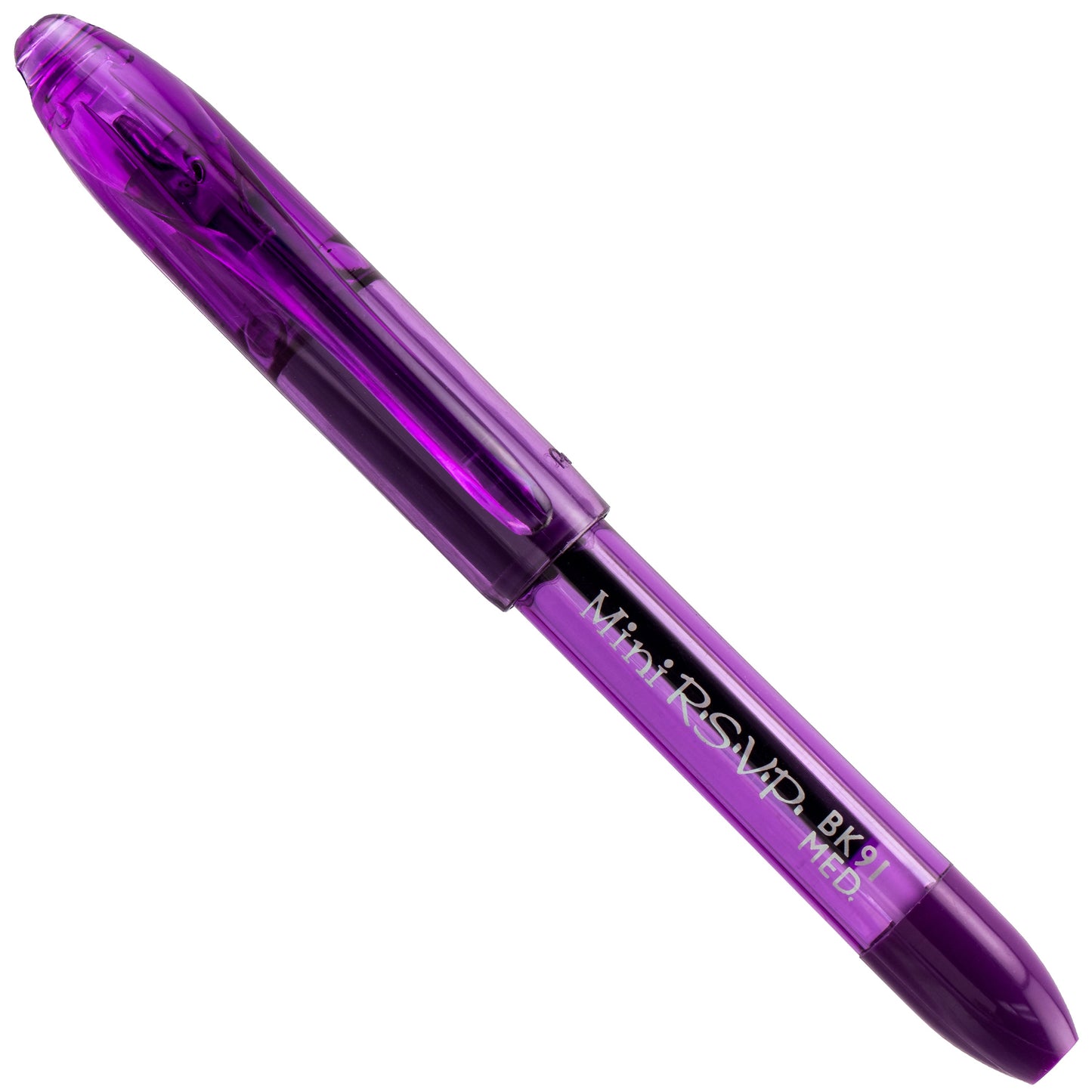RSVP Mini Ballpoint Pen, (1.0mm) Medium Line, Violet Ink (BK91MNV-V)