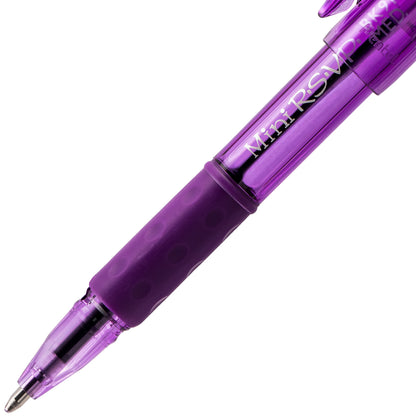 RSVP Mini Ballpoint Pen, (1.0mm) Medium Line, Violet Ink (BK91MNV-V)