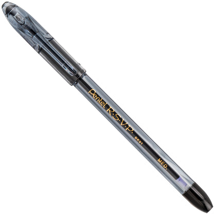 RSVP Razzle-Dazzle Ballpoint Pen, (1.0mm) Medium Line, Black Barrel, Black Ink (BK91RDA-A)