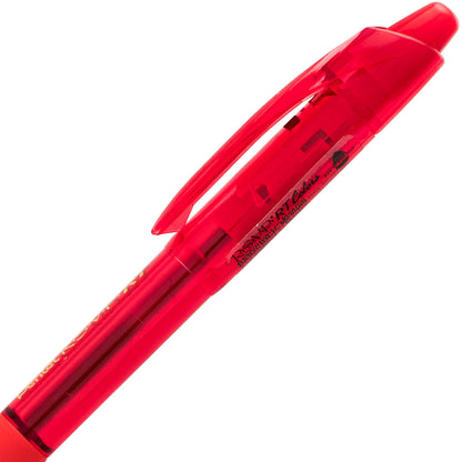 RSVP RT COLORS Retractable Ballpoint Pen, (1.0mm) Medium Line, Red Barrel, Red Ink (BK93CRB-B)