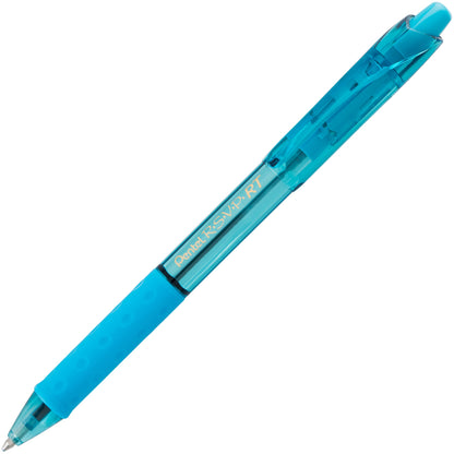 RSVP RT COLORS Retractable Ballpoint Pen, (1.0mm) Medium Line, Sky Blue Barrel, Sky Blue Ink (BK93CRS-S)