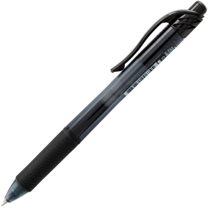 EnerGel-X Retractable Liquid Gel Pen, (0.7mm) Metal Tip, Black Ink (BL107-A)