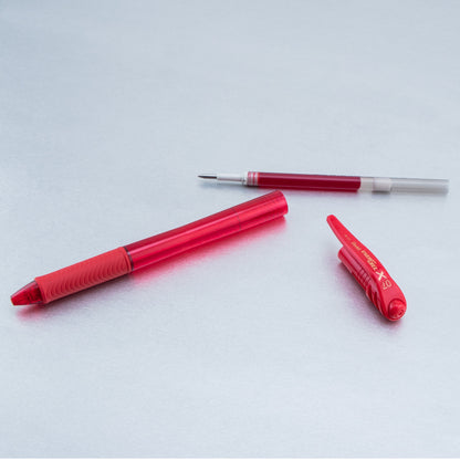 EnerGel-X Retractable Liquid Gel Pen, (0.7mm) Metal Tip, Red Ink (BL107-B)
