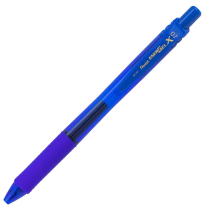 EnerGel-X Retractable Liquid Gel Pen, (0.7mm) Metal Tip, Medium Line, Blue Ink (BL107-C)
