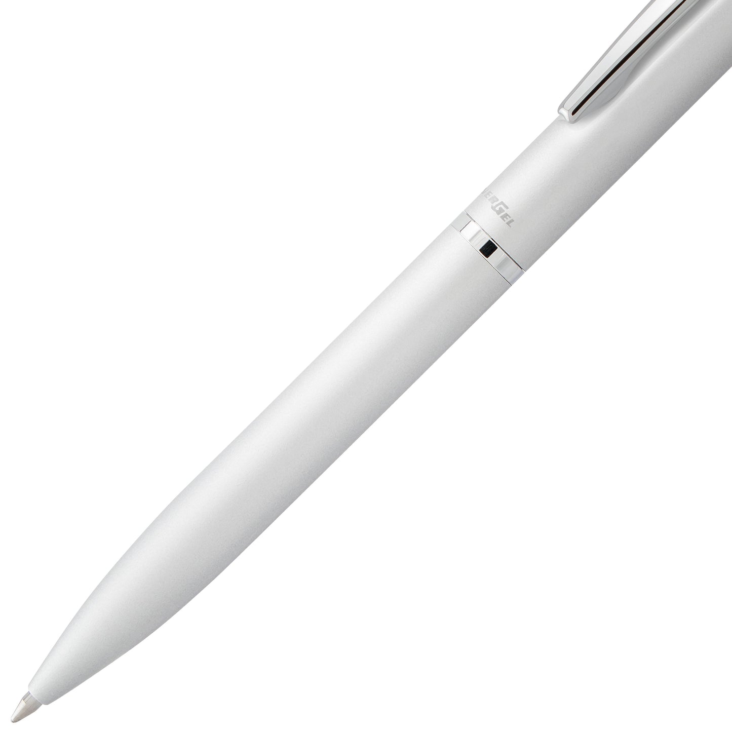 EnerGel Style Gel Pen, (0.7mm) Medium Line, Silver barrel, Black Ink, Gift Box w/ Belly Band (BL2007ZABX)