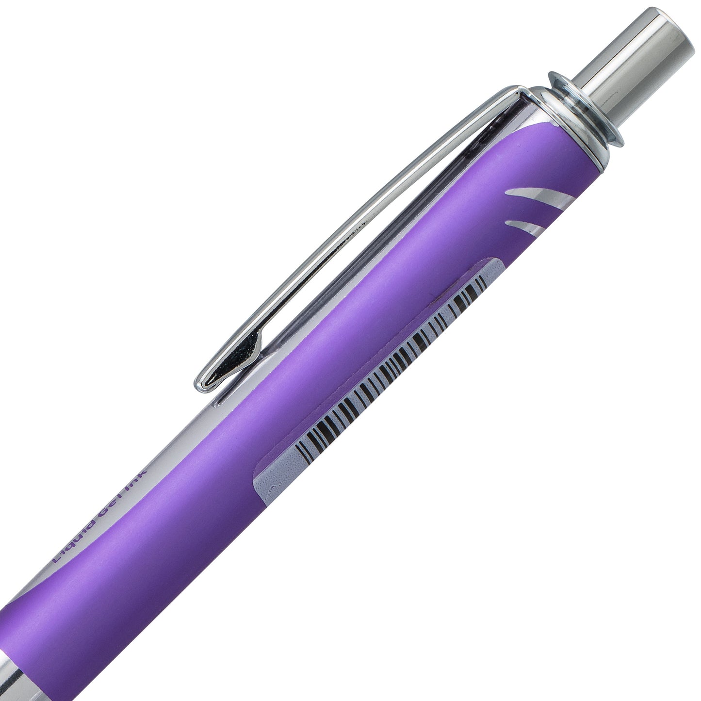 EnerGel Alloy Retractable Premium Liquid Gel Pen, (0.7mm) Metal Tip, Medium Line, Violet Barrel, Violet Ink (BL407V-V)