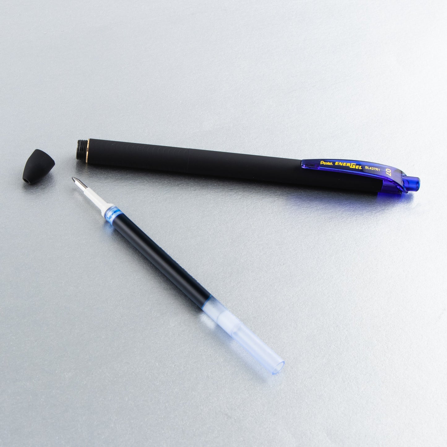 EnerGel Kuro Liquid Gel Pen, (0.7mm) Medium line, Blue Ink (BL437R1-C)