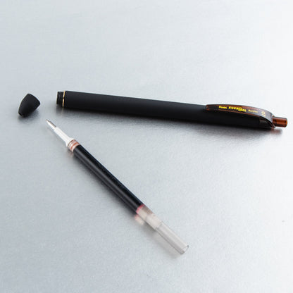 EnerGel Kuro Liquid Gel Pen, (0.7mm) Medium line, Brown Ink (BL437R1-E)