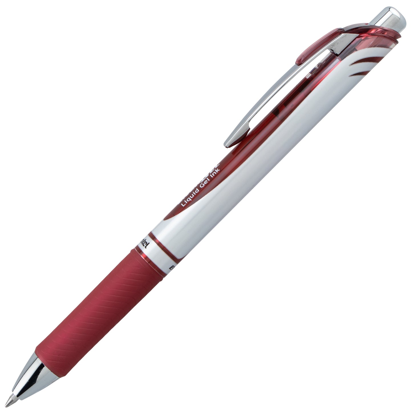 EnerGel RTX Retractable Liquid Gel Pen, (0.7mm) Medium line, Burgundy Ink (BL77-BG)
