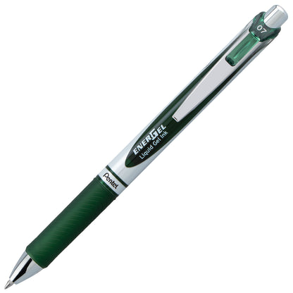 EnerGel RTX Retractable Liquid Gel Pen, (0.7mm) Medium line, Forest Green Ink (BL77-D3)