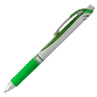 EnerGel RTX Retractable Liquid Gel Pen, (0.7mm) Metal Tip, Medium Line, Lime Green Ink (BL77-K)