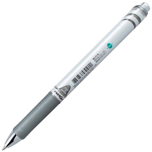 Pentel EnerGel RTX Retractable Liquid Gel Pen, (0.7mm) Medium line, Gray Ink (BL77-N)