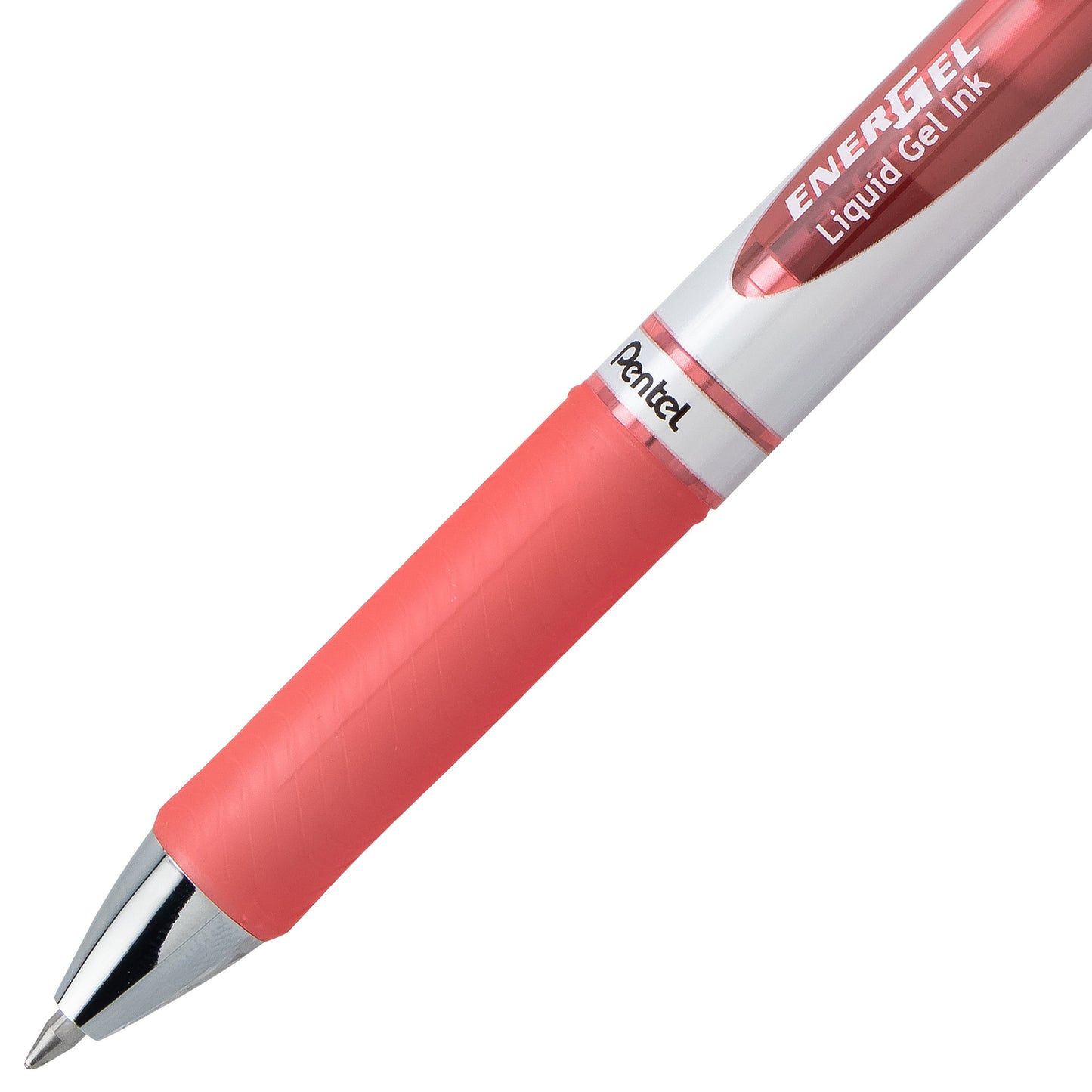 EnerGel RTX Retractable Liquid Gel Pen, (0.7mm) Medium line, Coral Pink Ink (BL77-P3)