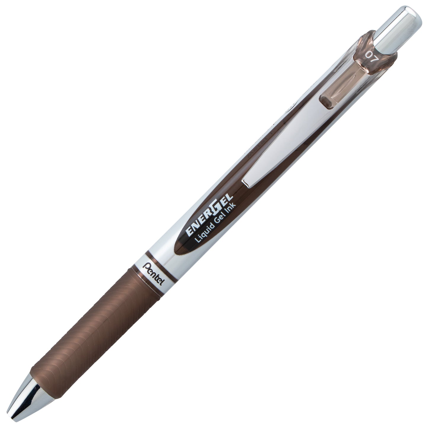 EnerGel RTX Retractable Liquid Gel Pen, (0.7mm) Medium line, Sepia Ink (BL77-SP)