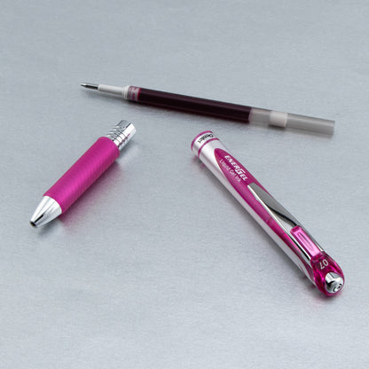 EnerGel RTX Retractable Liquid Gel Pen, (0.7mm) Medium line, Magenta Ink (BL77-V4)