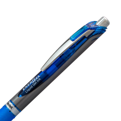 EnerGel RTX Retractable Liquid Gel Pen, (1.0mm) Metal Tip, Bold Line, Blue Ink (BL80-C)