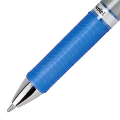 EnerGel RTX Retractable Liquid Gel Pen, (1.0mm) Metal Tip, Bold Line, Blue Ink 3-Pk (BL80BP3C)