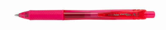 EnerGel-X Retractable Liquid Gel Pen, (0.5mm) Needle Tip, Fine Line, Pink Ink (BLN105-P)