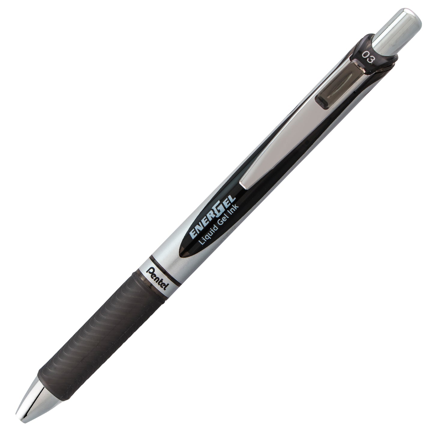 EnerGel RTX Retractable Liquid Gel Pen, (0.3mm) Needle Tip, Extra Fine Line, Black Ink (BLN73-A)