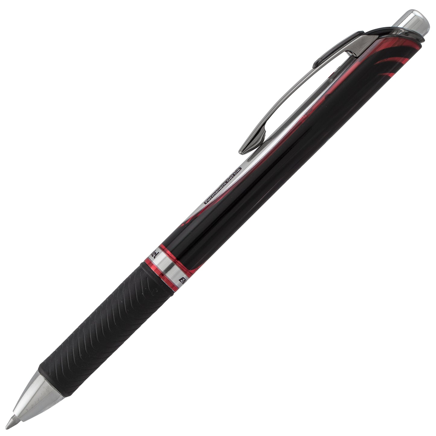 EnerGel PRO Permanent Gel Pen, (0.7mm) Medium Line, Red Ink (BLP77-B)