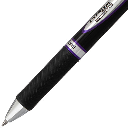 EnerGel PRO Permanent Gel Pen, (0.7mm) Medium Line, Violet Ink (BLP77-V)