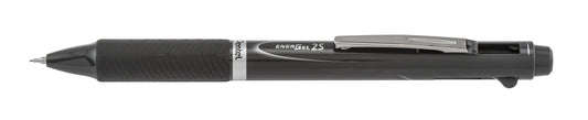 EnerGel 2S Multi-Function, 2-Ink + Pencil, (0.5mm) Fine Line, Black/Red Ink/0.5mm Pencil, Dark Gray Barrel (BLW355N)