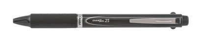EnerGel 2S Multi-Function, 2-Ink + Pencil, (0.5mm) Fine Line, Black/Red Ink/0.5mm Pencil, Dark Gray Barrel (BLW355N)
