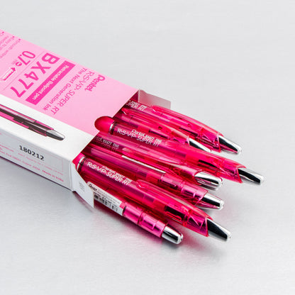 RSVP Super RT Ballpoint Pen, (0.7mm) Fine Line, Pink Ink (BX477-P)