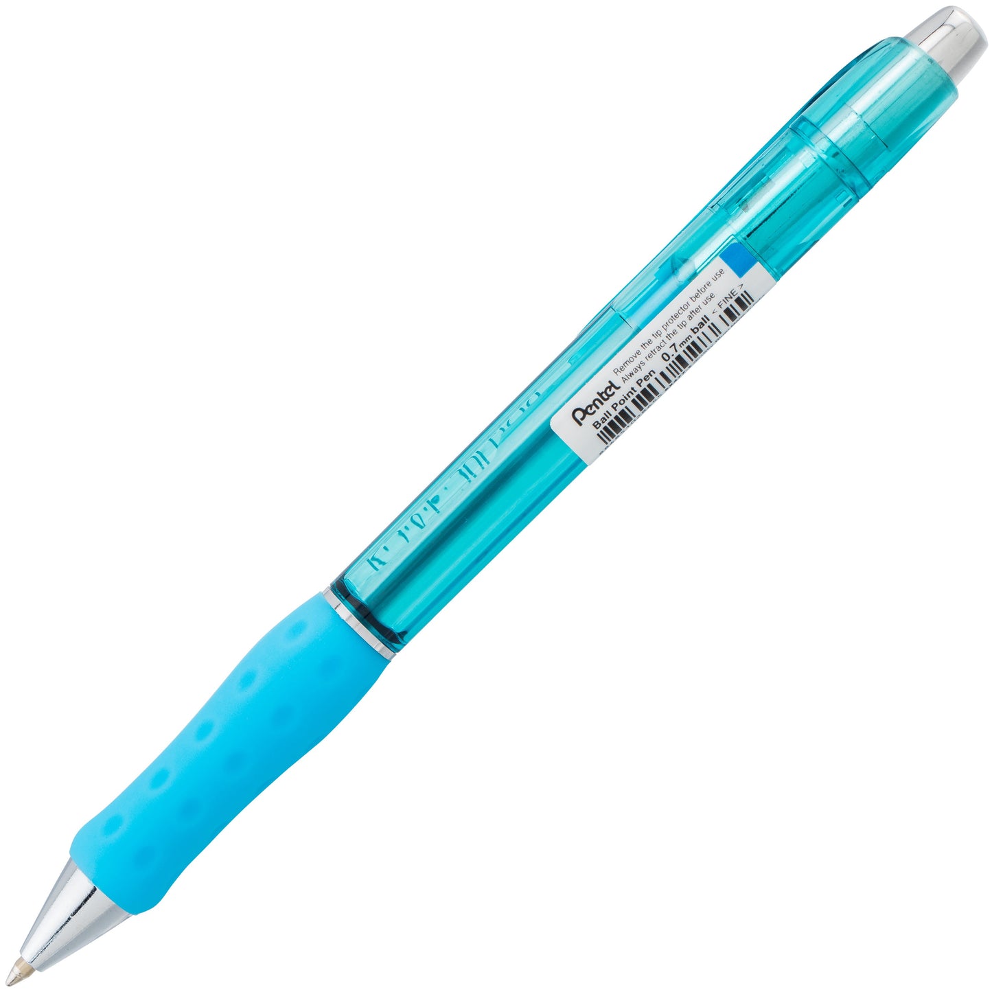 RSVP Super RT Ballpoint Pen, (0.7mm) Fine Line, Sky Blue Ink (BX477-S)