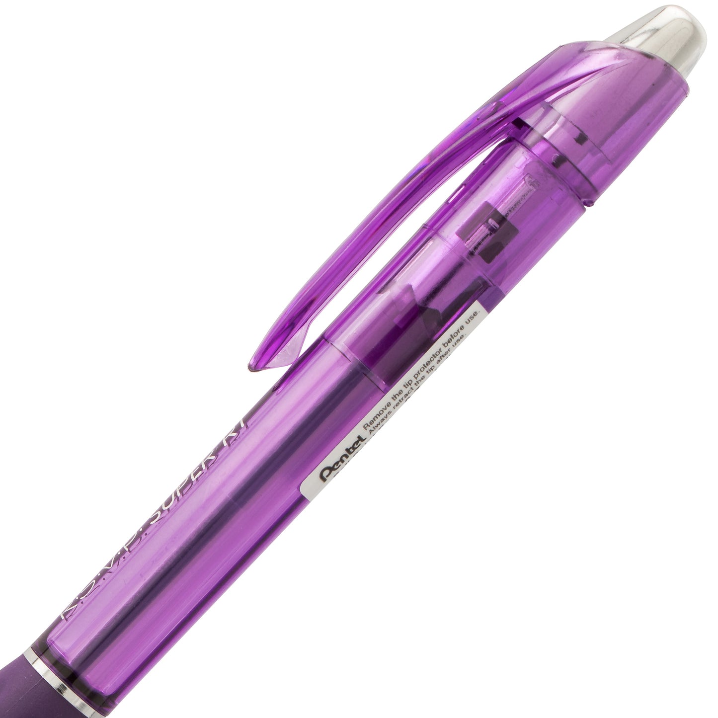 RSVP Super RT Ballpoint Pen, (0.7mm) Fine Line, Violet Ink (BX477-V)