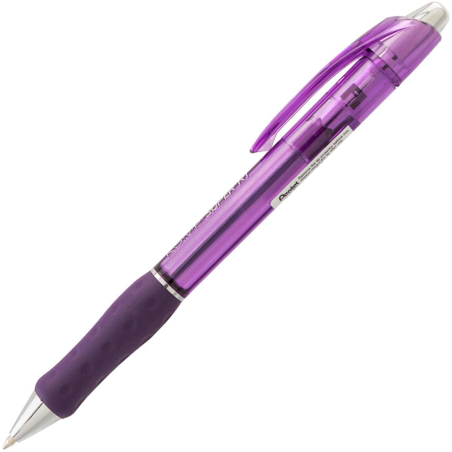RSVP Super RT Ballpoint Pen, (0.7mm) Fine Line, Violet Ink (BX477-V)