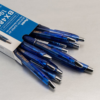 RSVP Super RT Ballpoint Pen, (1.0mm) Medium Line, Blue Ink (BX480-C)