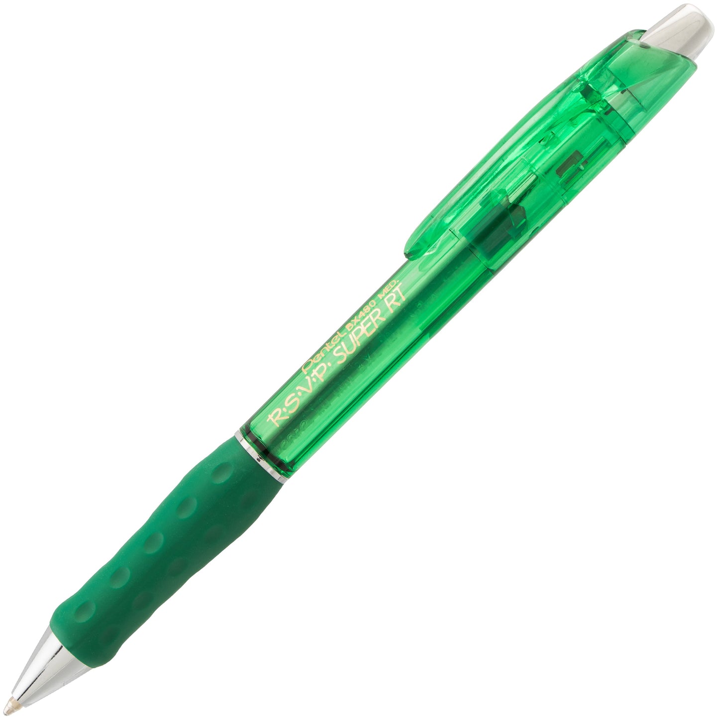 RSVP Super RT Ballpoint Pen, (1.0mm) Medium Line, Green Ink (BX480-D)