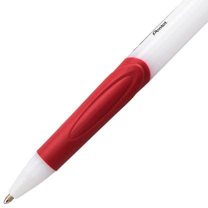 GlideWrite Ballpoint Pen with TechniFlo Ink, (1.0mm) Medium Line, Red (BX910-B)