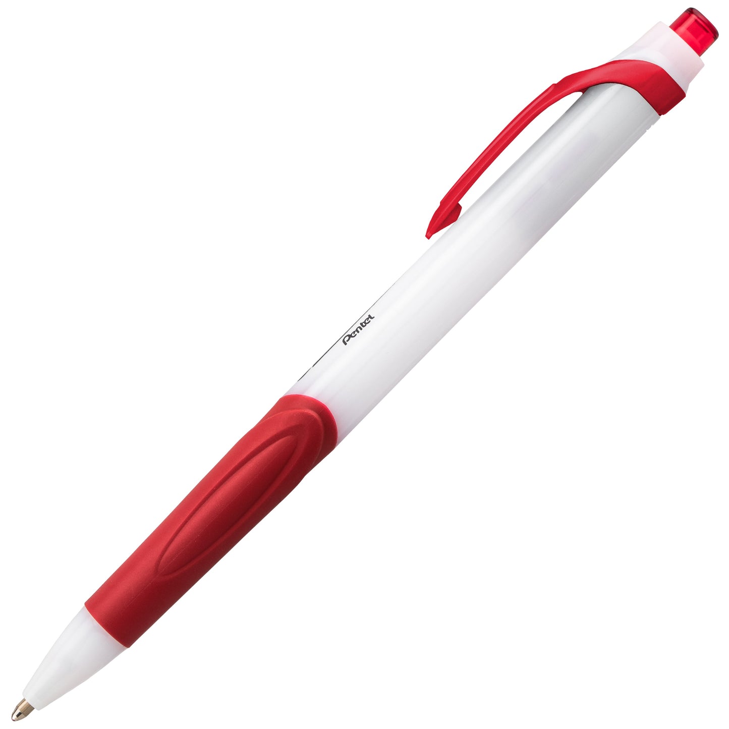 GlideWrite Ballpoint Pen with TechniFlo Ink, (1.0mm) Medium Line, Red (BX910-B)