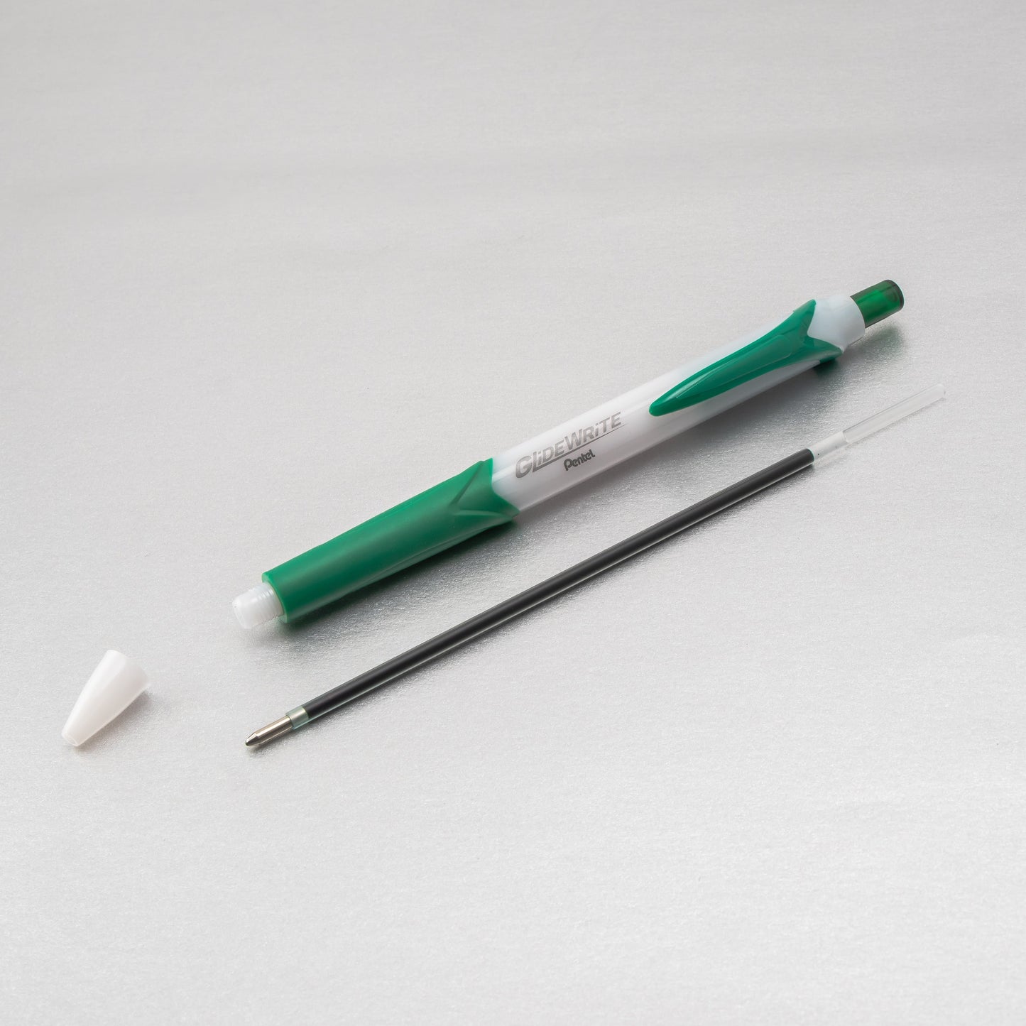 GlideWrite Ballpoint Pen with TechniFlo Ink, (1.0mm) Medium Line, Green (BX910-D)