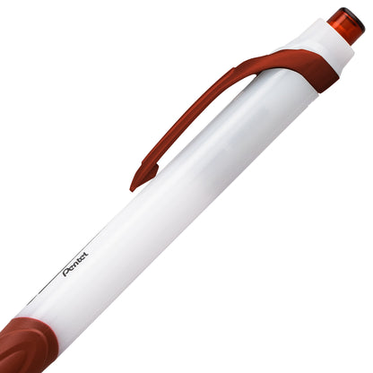 GlideWrite Ballpoint Pen with TechniFlo Ink, (1.0mm) Medium Line, Brown Ink (BX910-E)
