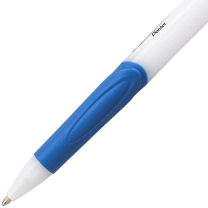 GlideWrite Ballpoint Pen with TechniFlo Ink, (1.0mm) Medium Line, Light Blue Ink (BX910-S1)