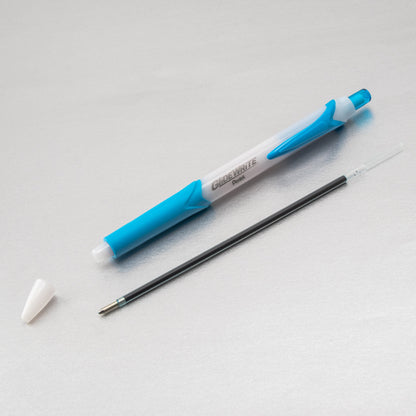 GlideWrite Ballpoint Pen with TechniFlo Ink, (1.0mm) Medium Line, Sky Blue (BX910-S)