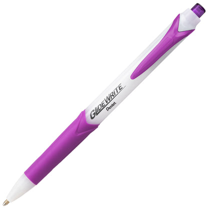GlideWrite Ballpoint Pen with TechniFlo Ink, (1.0mm) Medium Line, Magenta Ink (BX910-V4)