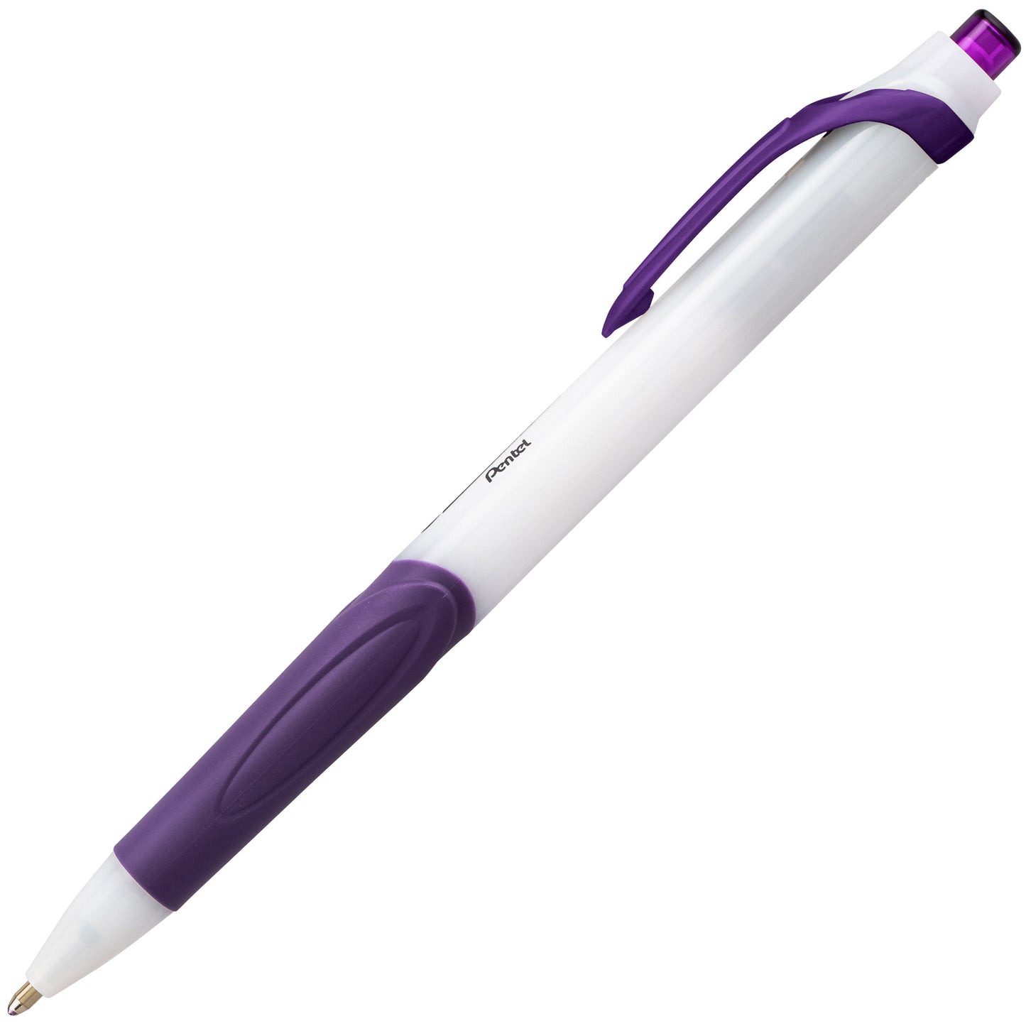 GlideWrite Ballpoint Pen with TechniFlo Ink, (1.0mm) Medium Line, Violet (BX910-V)