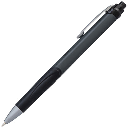 GlideWrite Gun Metal Barrel Ballpoint Pen, (0.7mm), Fine Line, Black Ink (BX927-A)