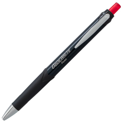 GlideWrite Signature Ballpoint Pen Black Barrel, (1.0mm) Medium line, Red Ink (BX930A-B)