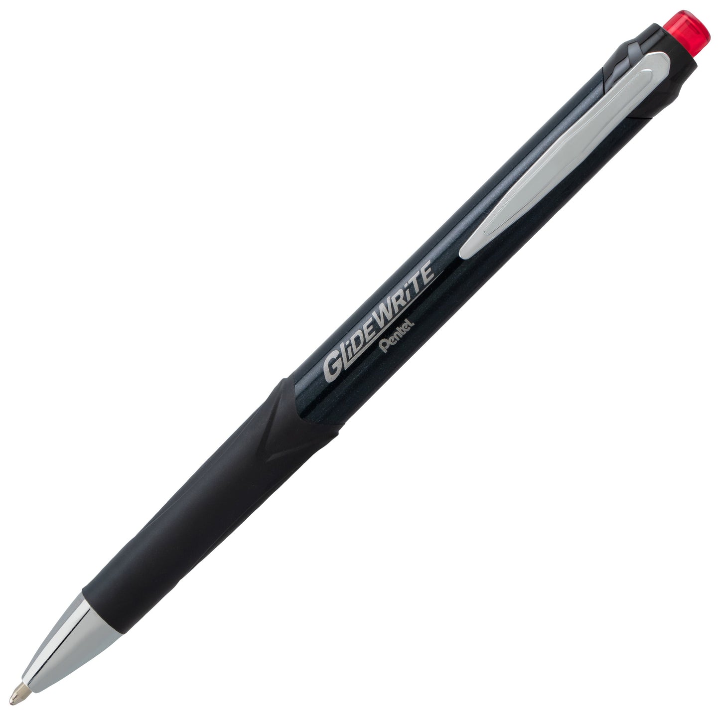 GlideWrite Signature Ballpoint Pen Black Barrel, (1.0mm) Medium line, Red Ink (BX930A-B)