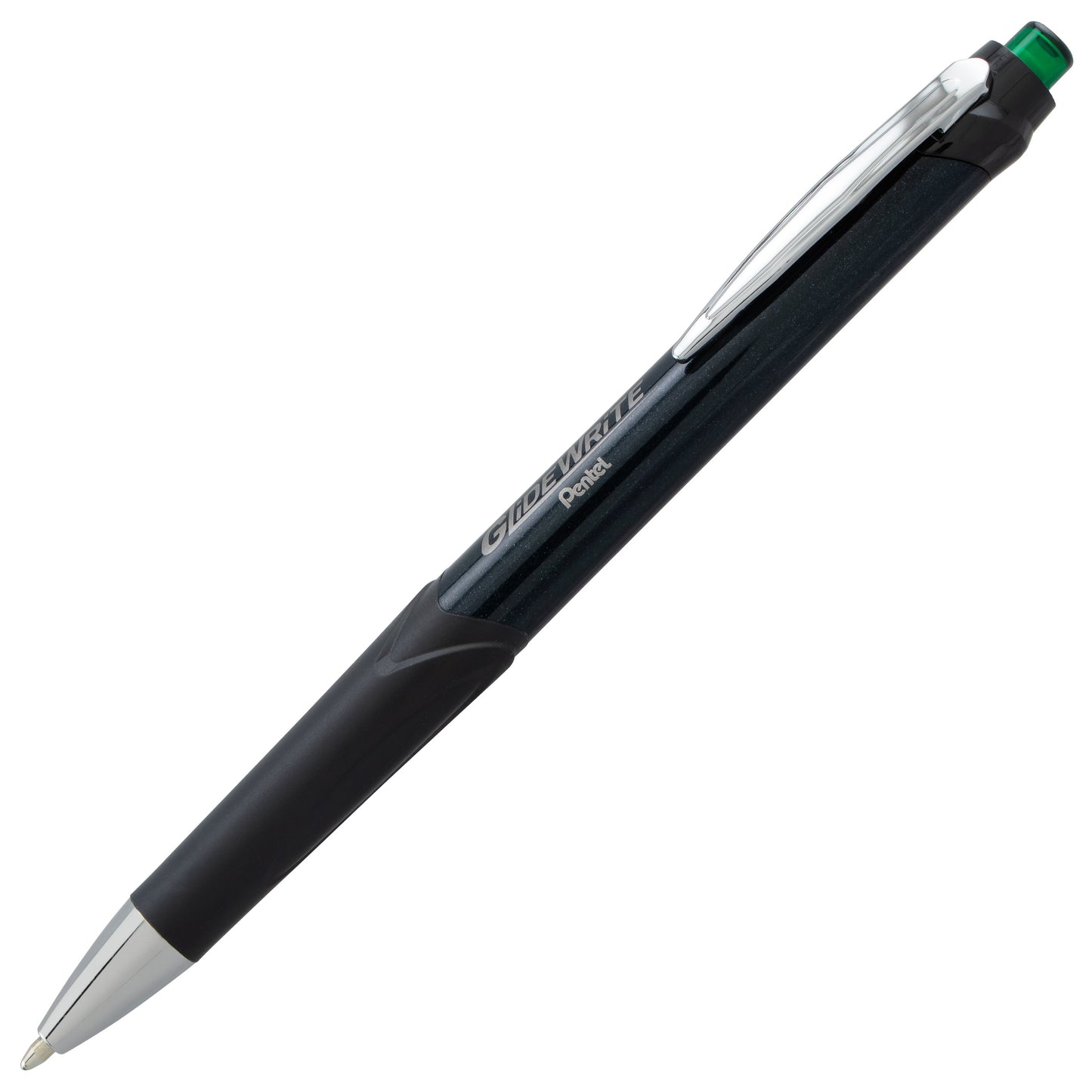 GlideWrite Signature Ballpoint Pen Black Barrel, (1.0mm) Medium line, Green Ink (BX930A-D)