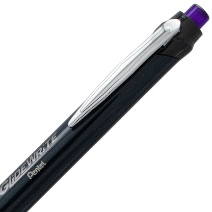 GlideWrite Signature Ballpoint Pen Black Barrel, (1.0mm) Medium line, Violet Ink (BX930A-V)