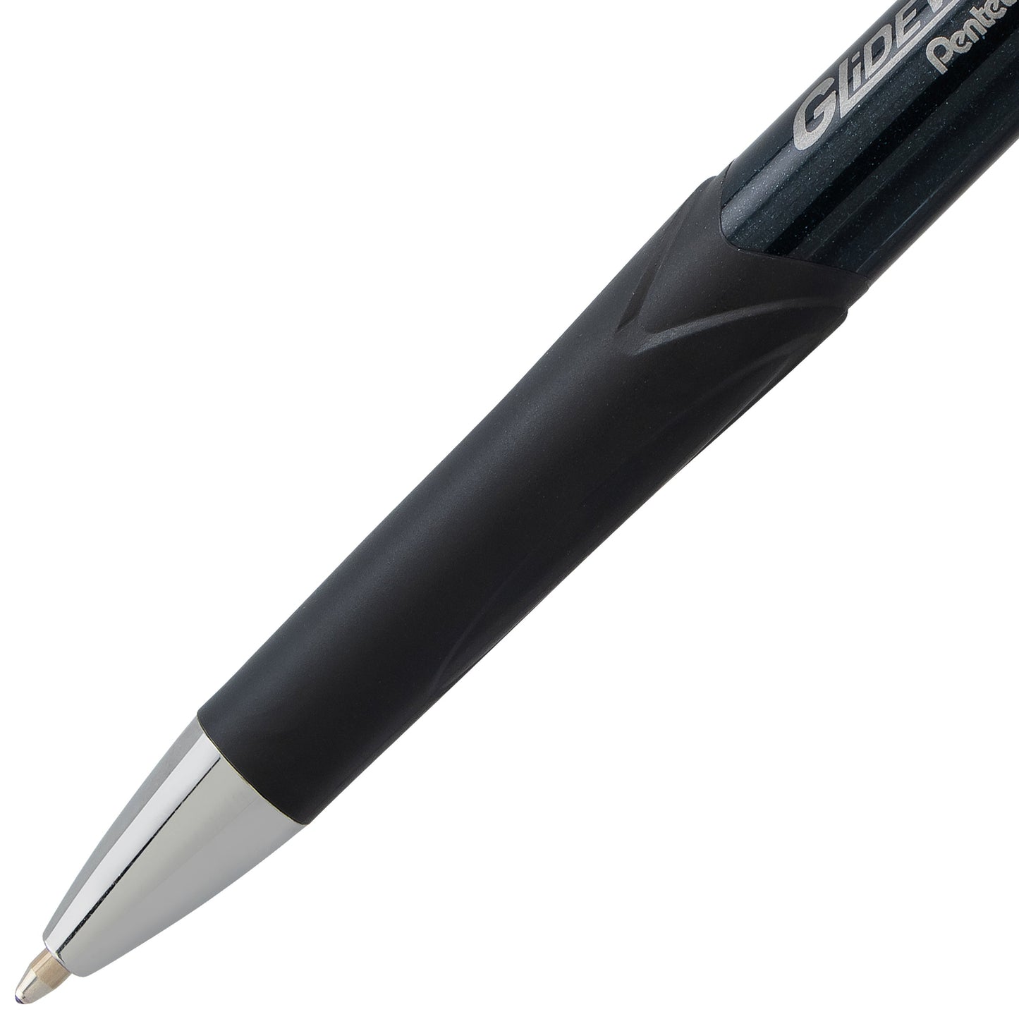 GlideWrite Signature Ballpoint Pen Black Barrel, (1.0mm) Medium line, Violet Ink (BX930A-V)